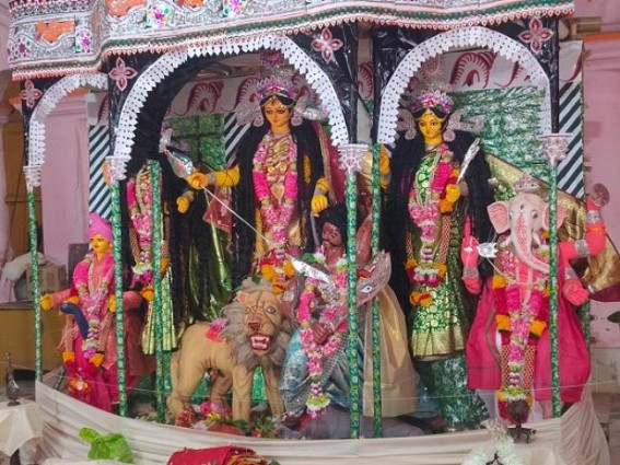 Agartala Royal Durga Bari observed Saptami Puja